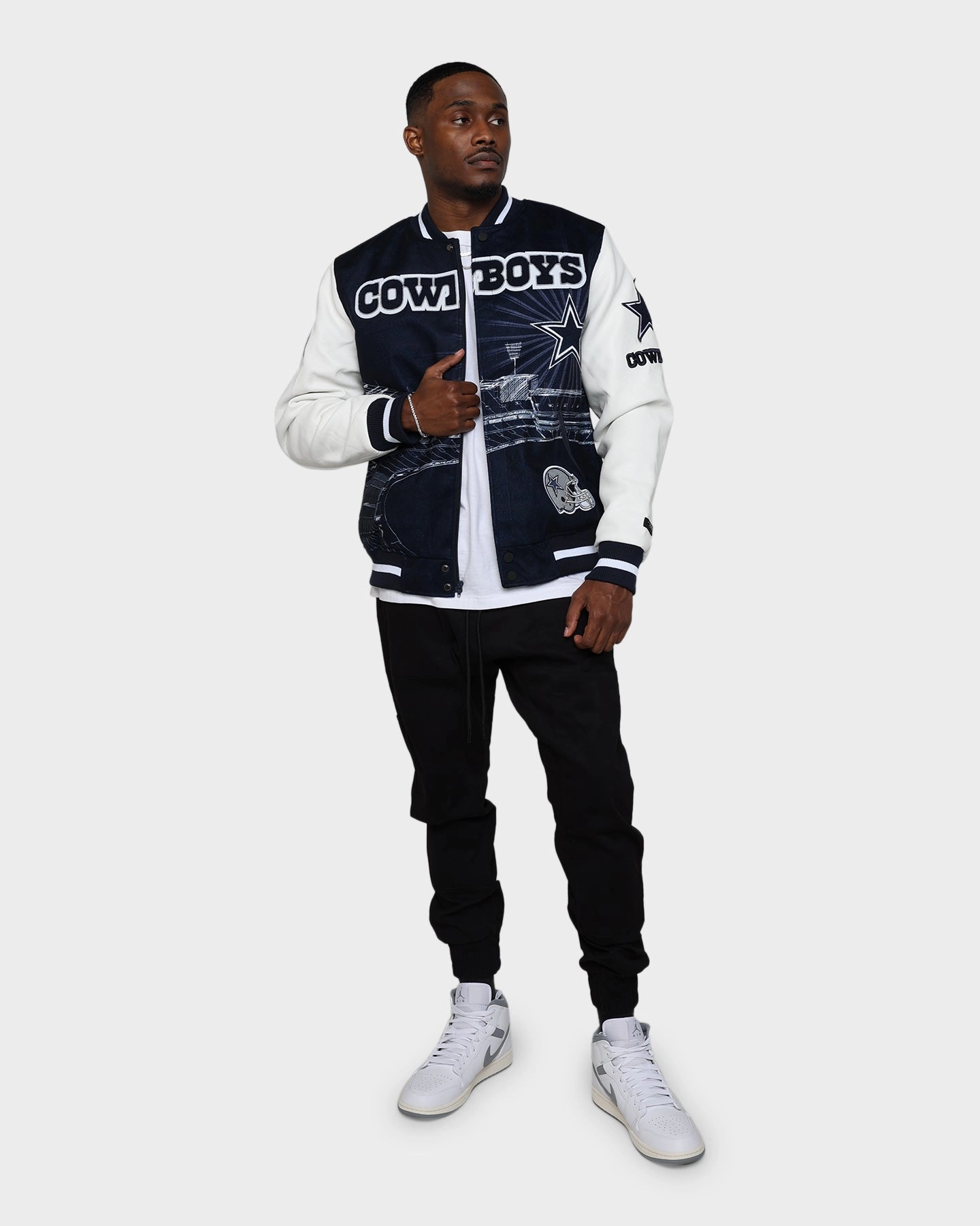 Pro Standard Dallas Cowboys Remix Jacket Navy leggings Preppy