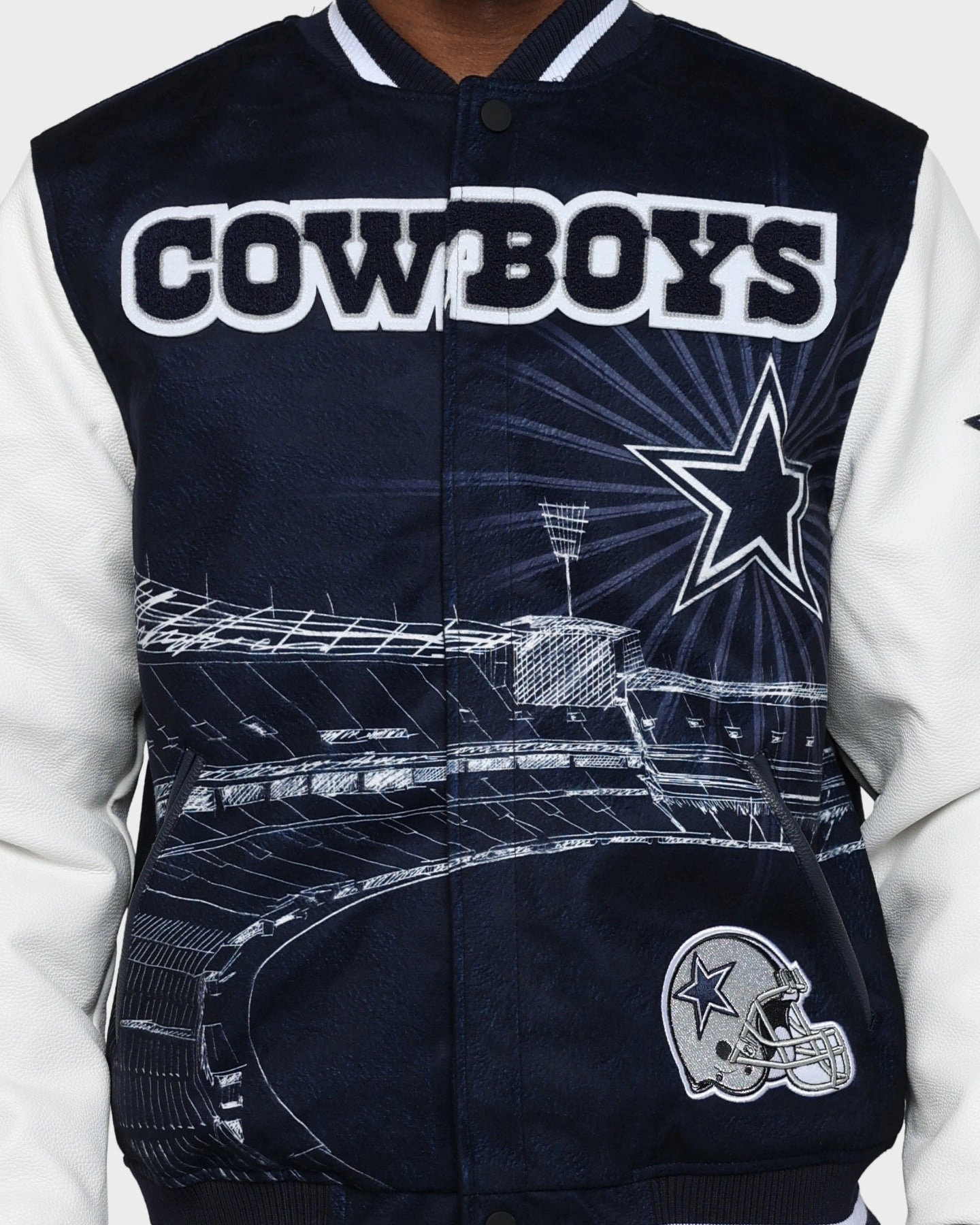 Pro Standard Dallas Cowboys Remix Jacket Navy Outdoor Activity Motivate