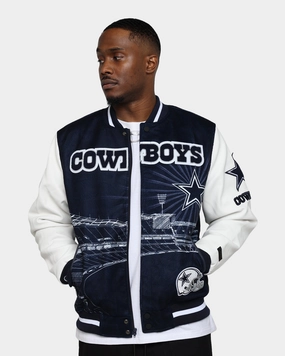 Pro Standard Dallas Cowboys Remix Jacket Navy Compact Storage Design Designer