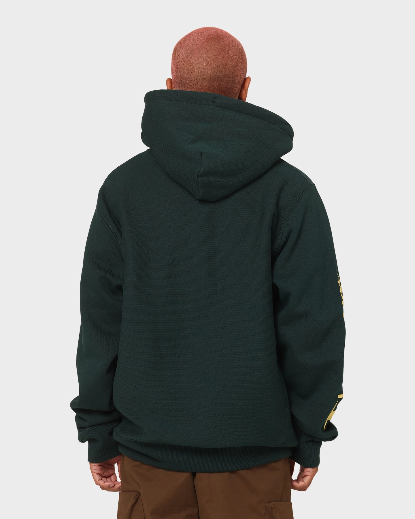 Non Restrictive Mobility Sophisticated Champion Reverse Weave Quarter Zip Hoodie Midfield Green