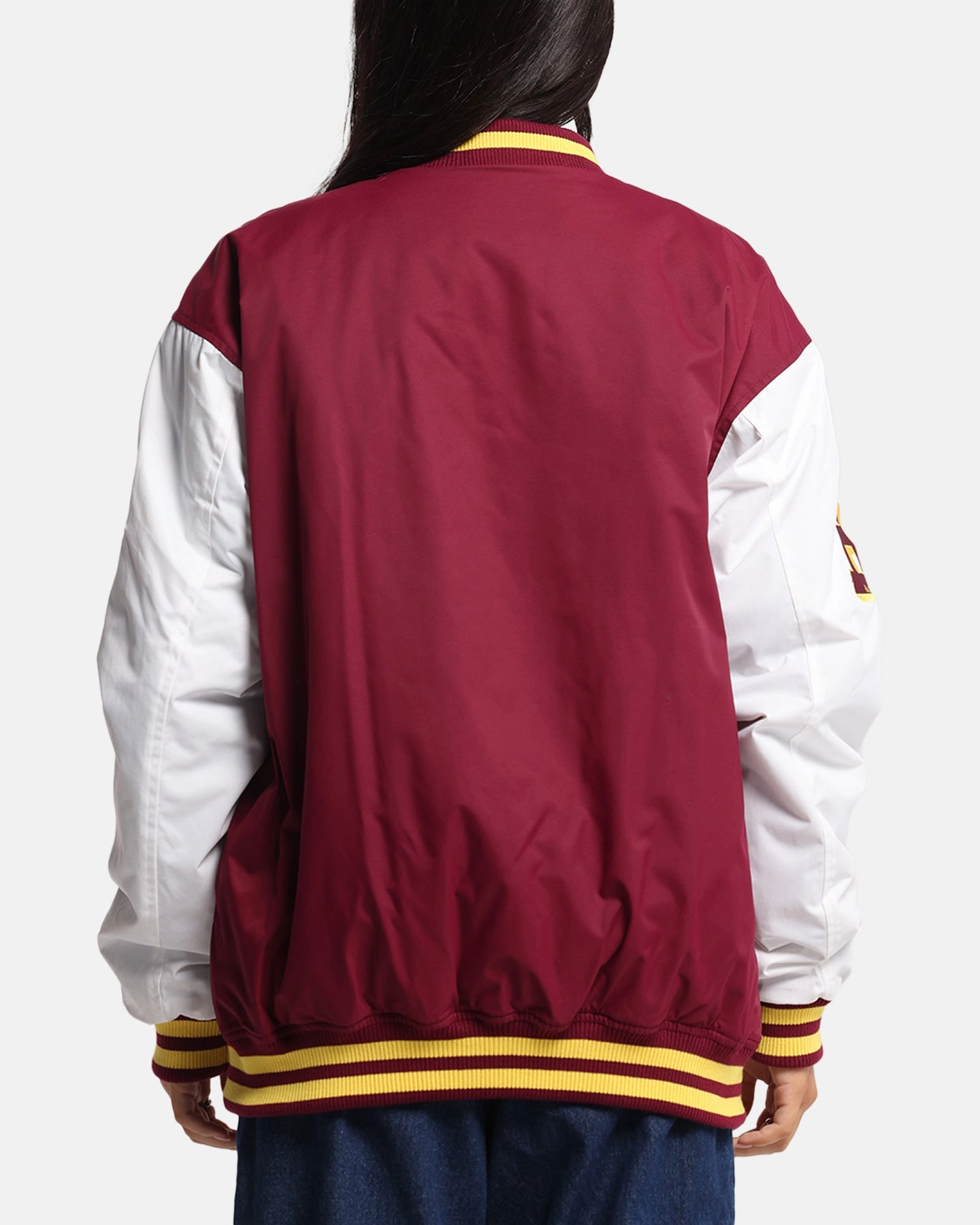 Bleacher Athletic Brisbane Broncos NRL 1908 Baseball Varsity Jacket Official Team Colour Reflective Detailing