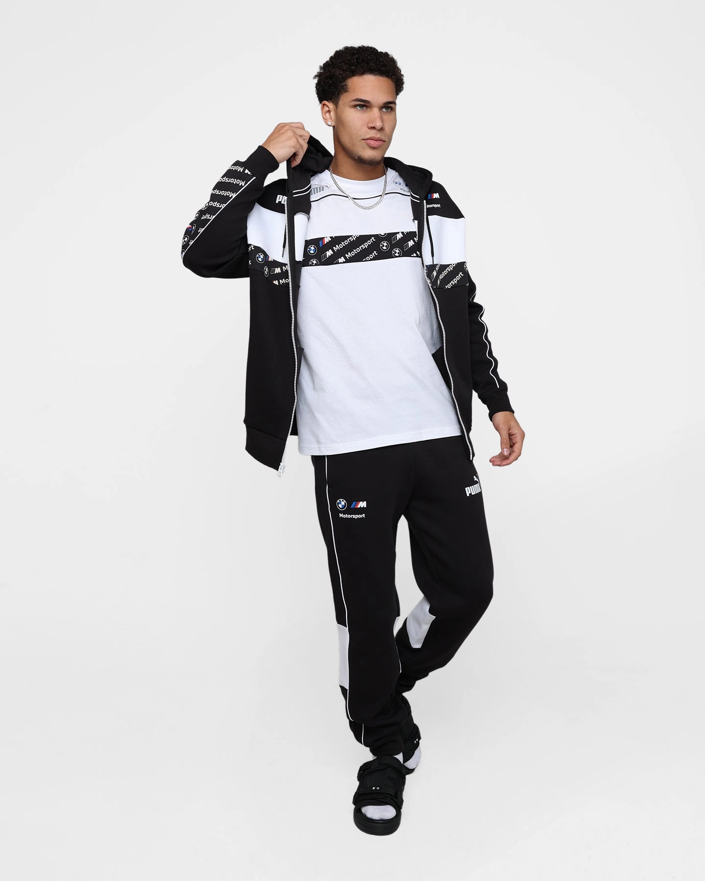 Concealer Cozy Design Puma X BMW M Motorsport SDS Hooded Sweat Jacket Puma Black