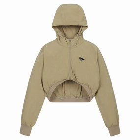 Smart Casual WAAC Bolero Hoodie Golf Jacket Light Brown - FW24 Women