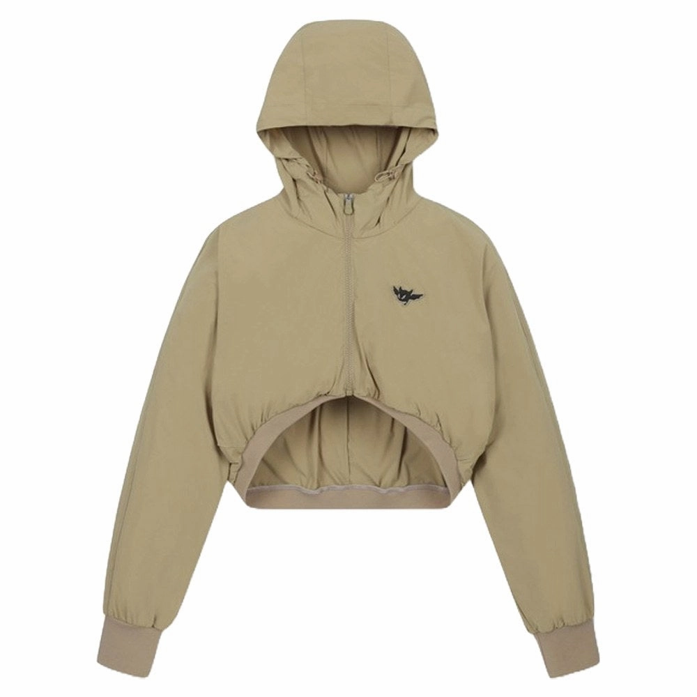 WAAC Bolero Hoodie Golf Jacket Light Brown - FW24 Women Teflon Finish
