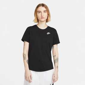 Layered Drape Essential Casual Look Seamless Edges Womens Nike Sportswear Essentials T-Shirt 'Black'