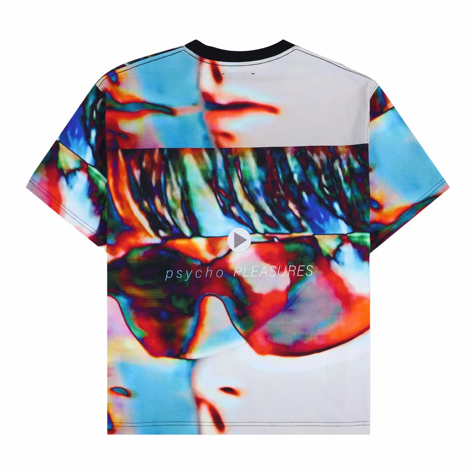 Chilly Weather Style Weekend Essential Pleasures Psycho Heavyweight T-Shirt 'Multi'