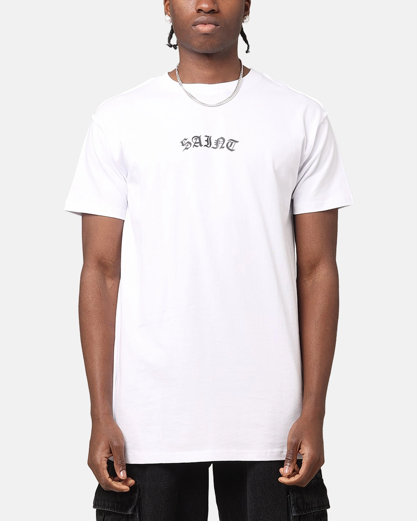 simple design Saint Morta Dead Lafayette T-Shirt White/Black