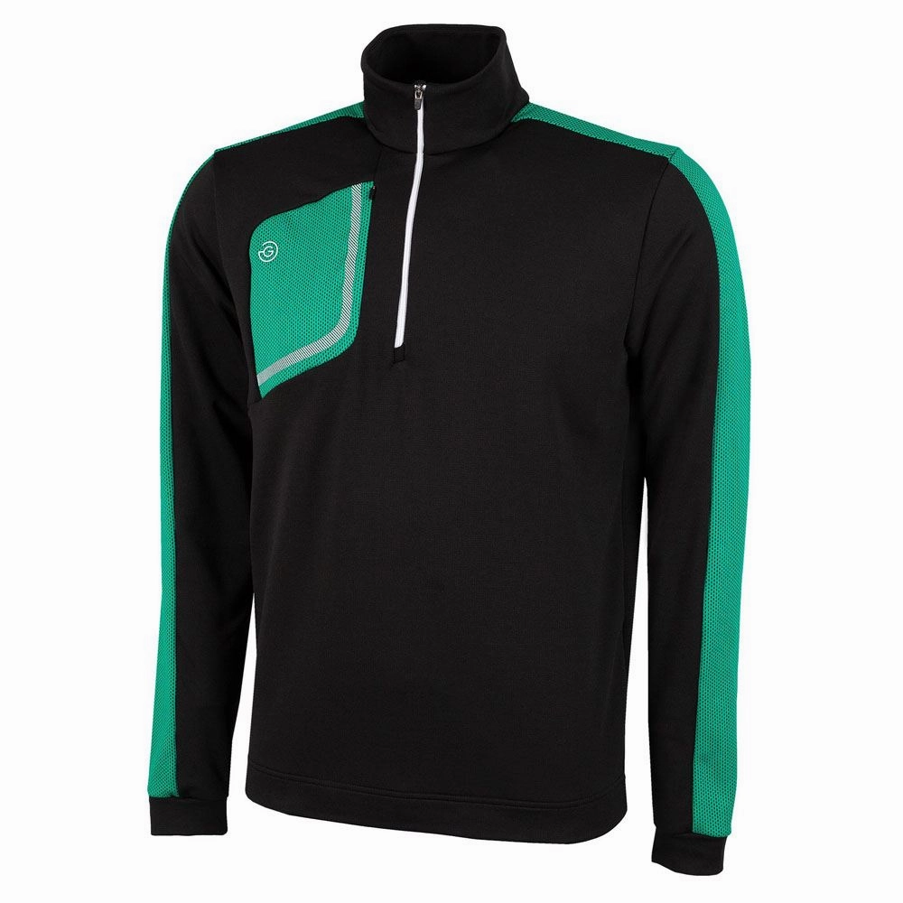 Windproof Material Galvin Green Dwight Golf Pullover Surf Black/Green/White - FW22 Men