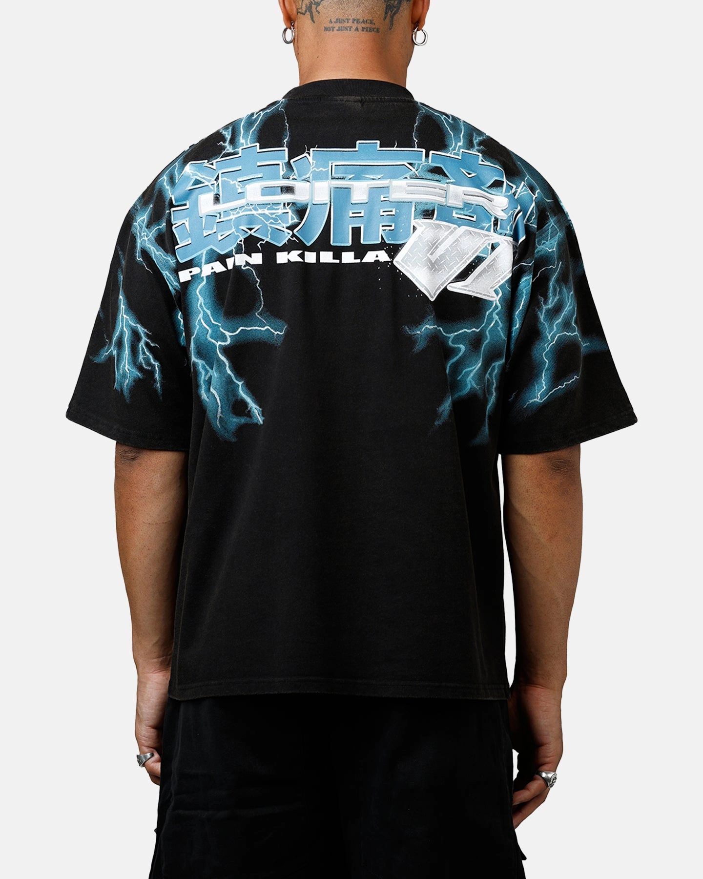Classic Layer Wear Loiter Greaser Vintage T-Shirt Black/Blue