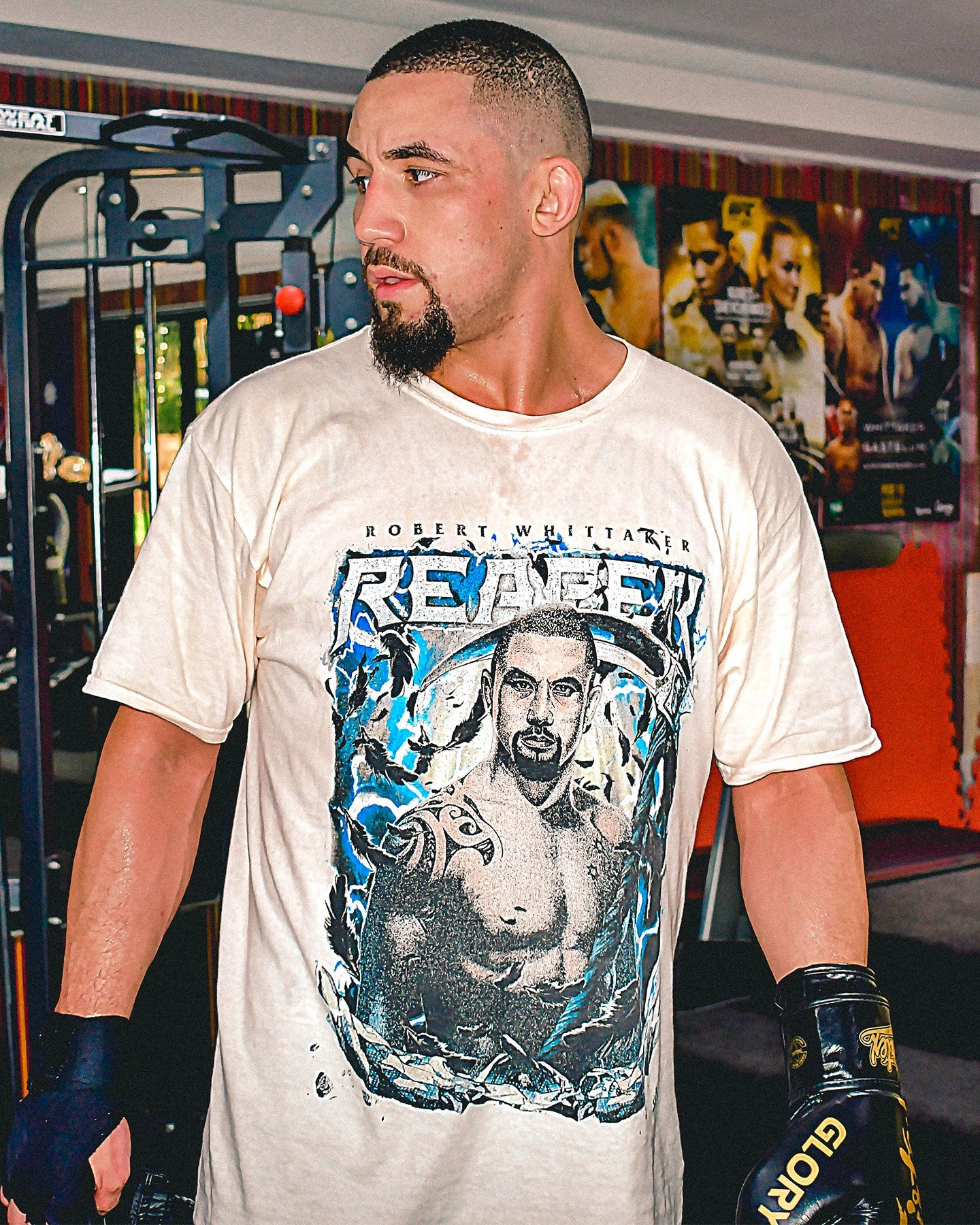 Goat Crew X Robert Whittaker Vintage T-Shirt Off White Stylish and Comfortable Sporty Vibe