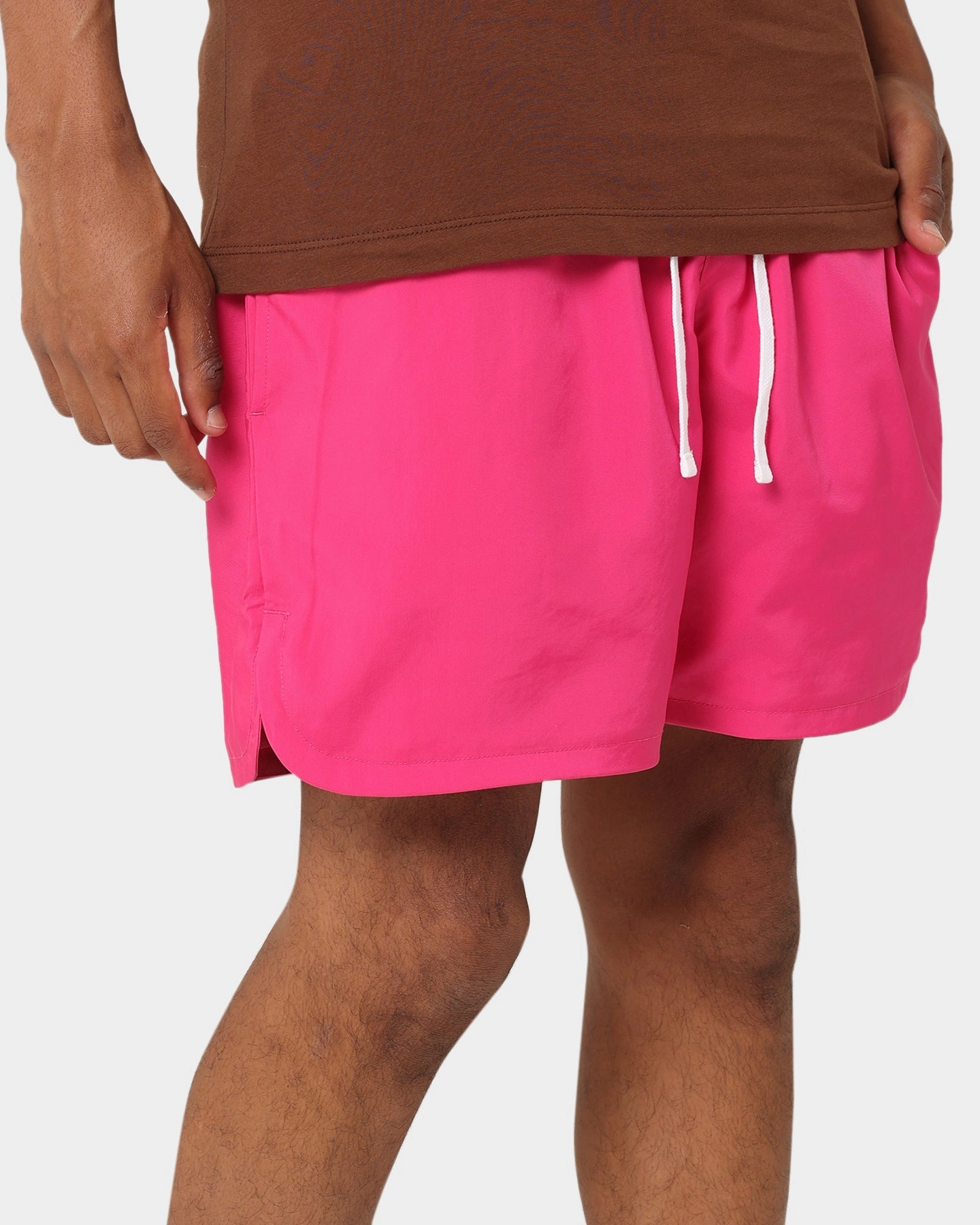 Nike Club Woven Lined Flow Shorts Active Pink Solid Color Versatile Design