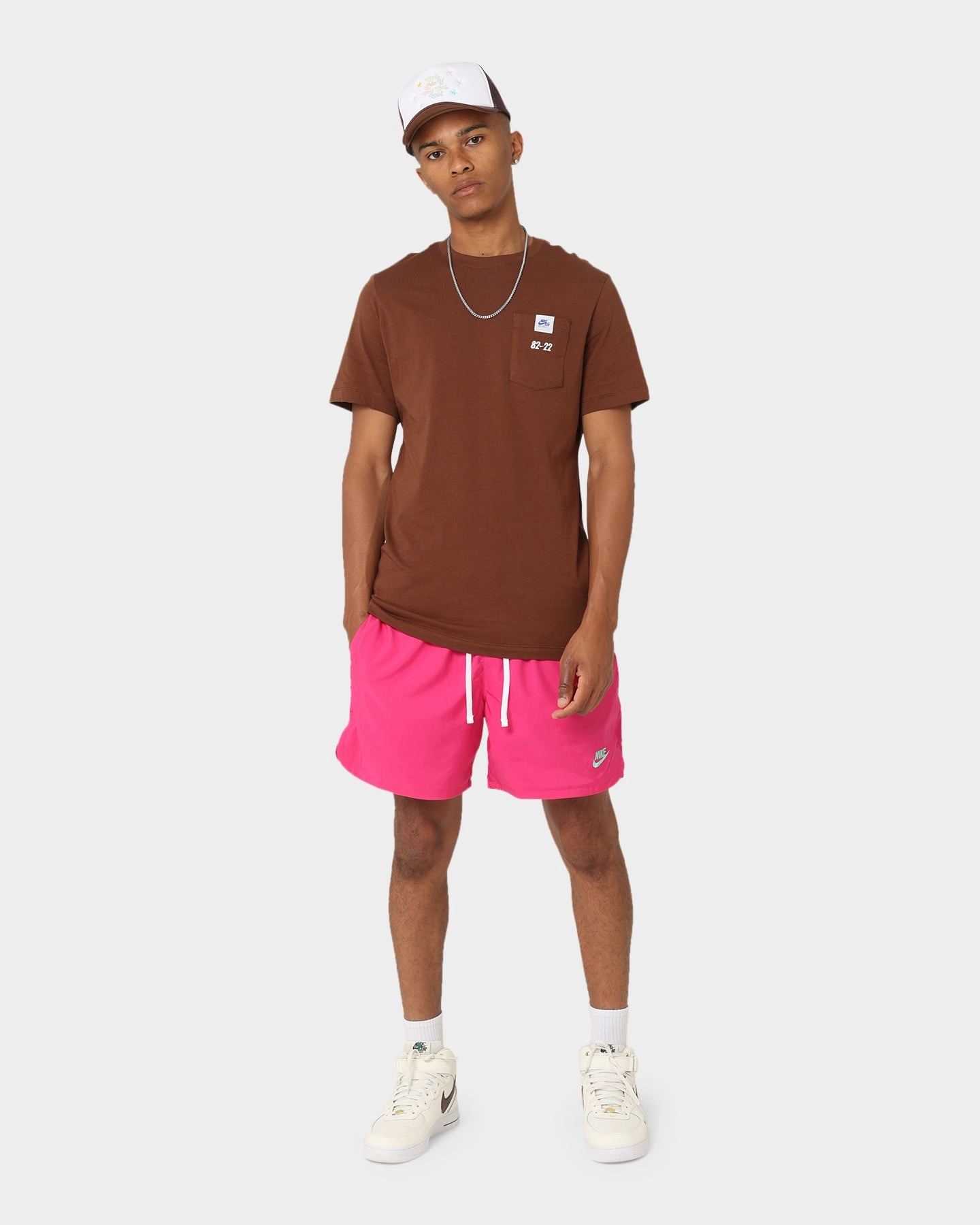 Eco Certified Dye Nike Club Woven Lined Flow Shorts Active Pink