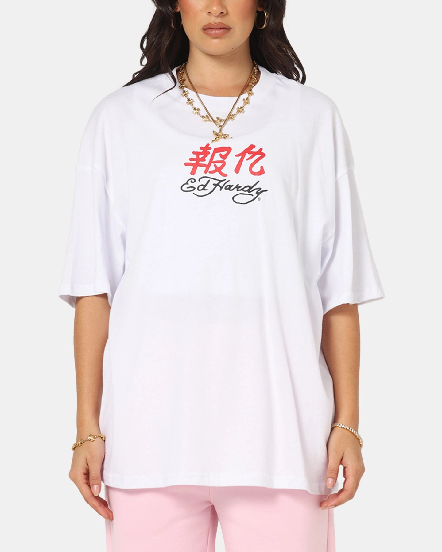 budget-friendly Easy Comfort Ed Hardy Panther Ray T-Shirt White