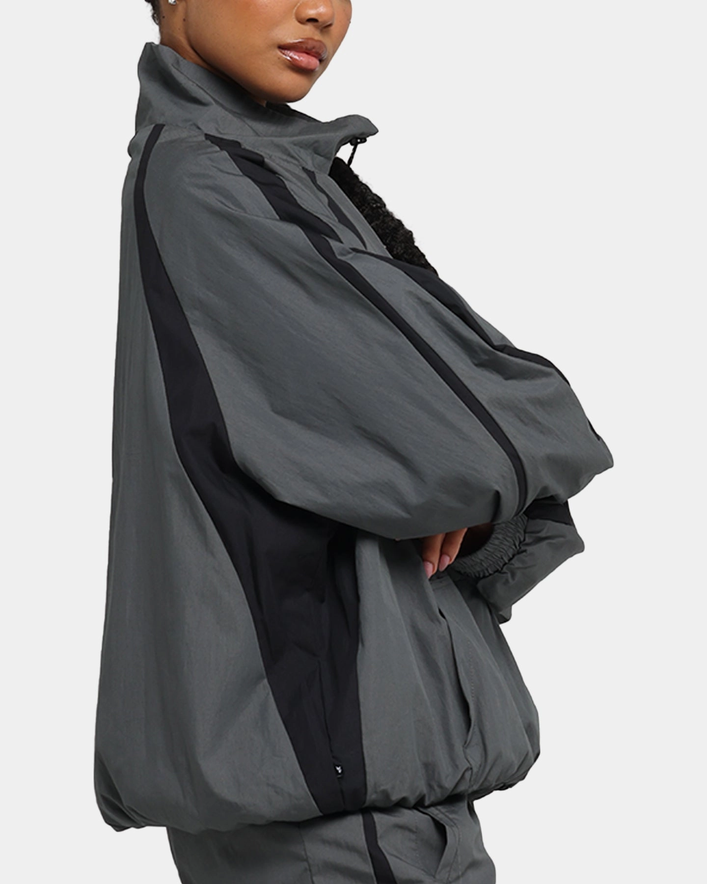 Individual-sports Hiking Ready The Anti Order Acolyte Windbreaker Jacket Grey/Black