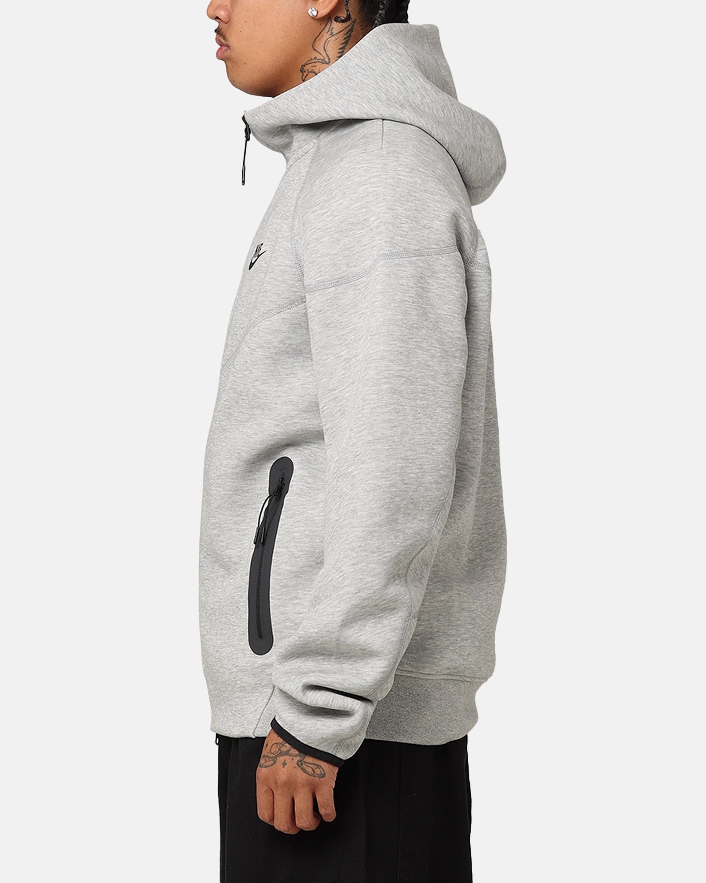 Nike Sportswear Tech Fleece Windrunner Jacket Dark Grey Heather suitable for summer sports Vegan Option