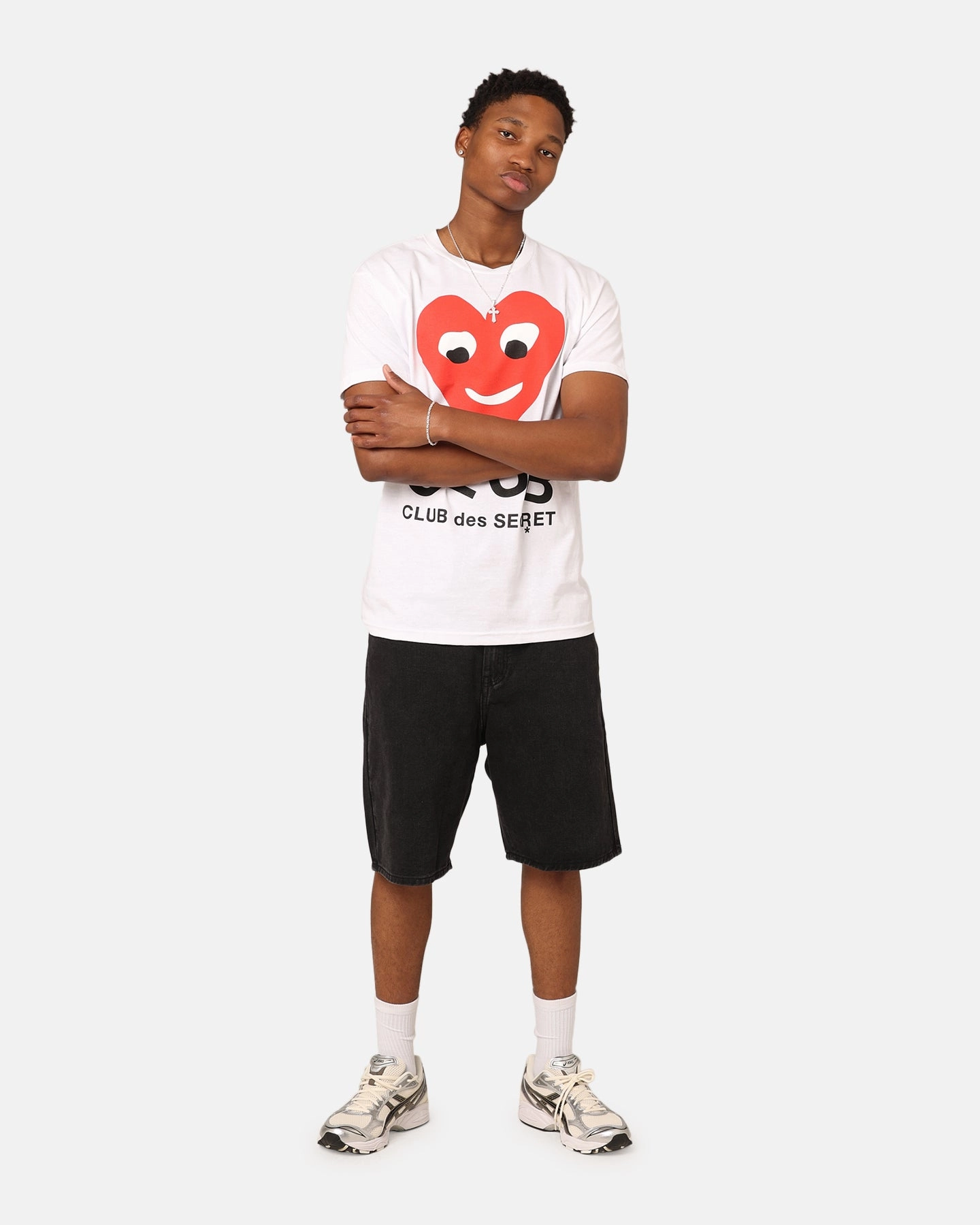 Secret Club Club Des Secret T-Shirt White Sporty Look Sustainable production