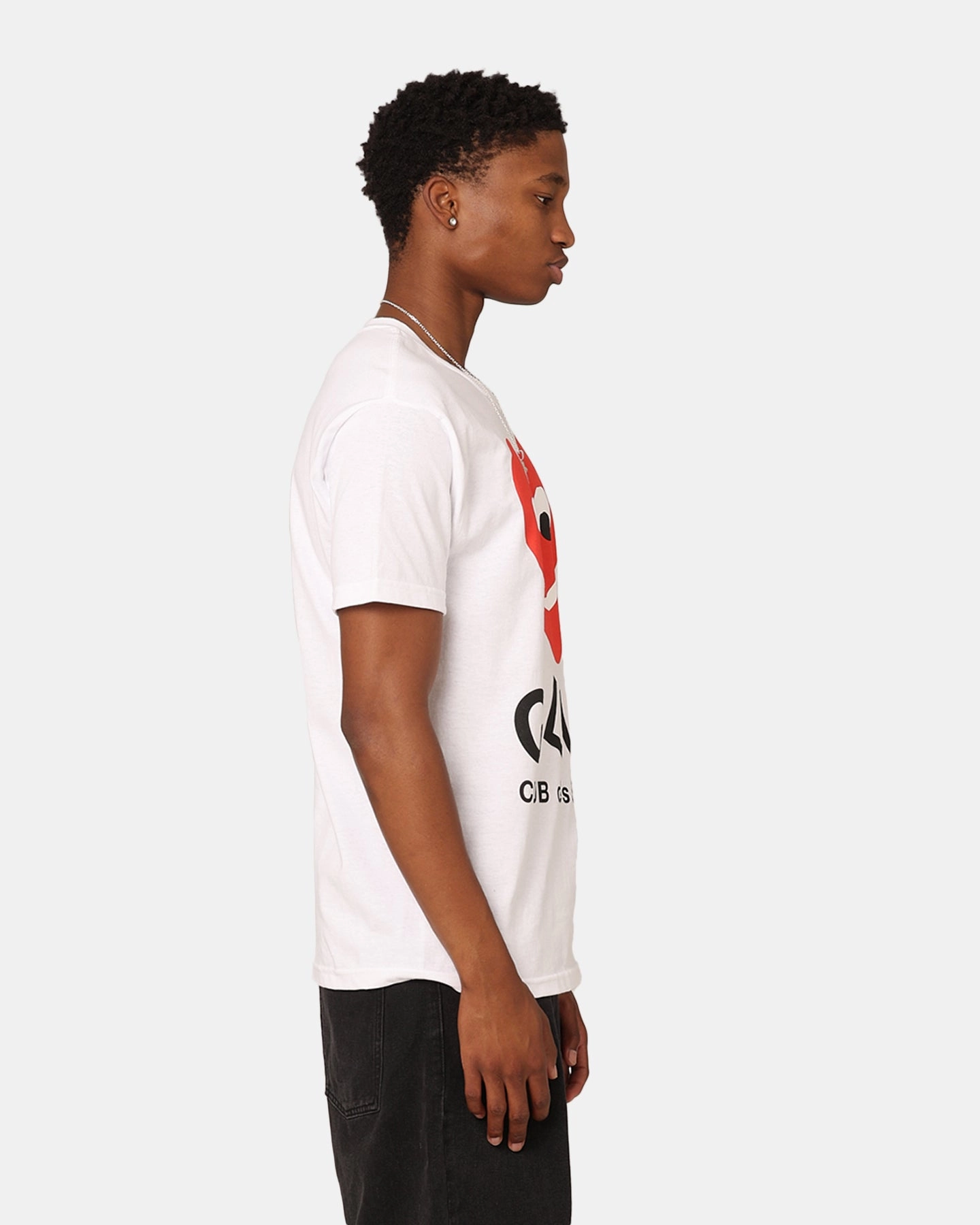 Airflow Mesh Panels Athletic Fit Secret Club Club Des Secret T-Shirt White