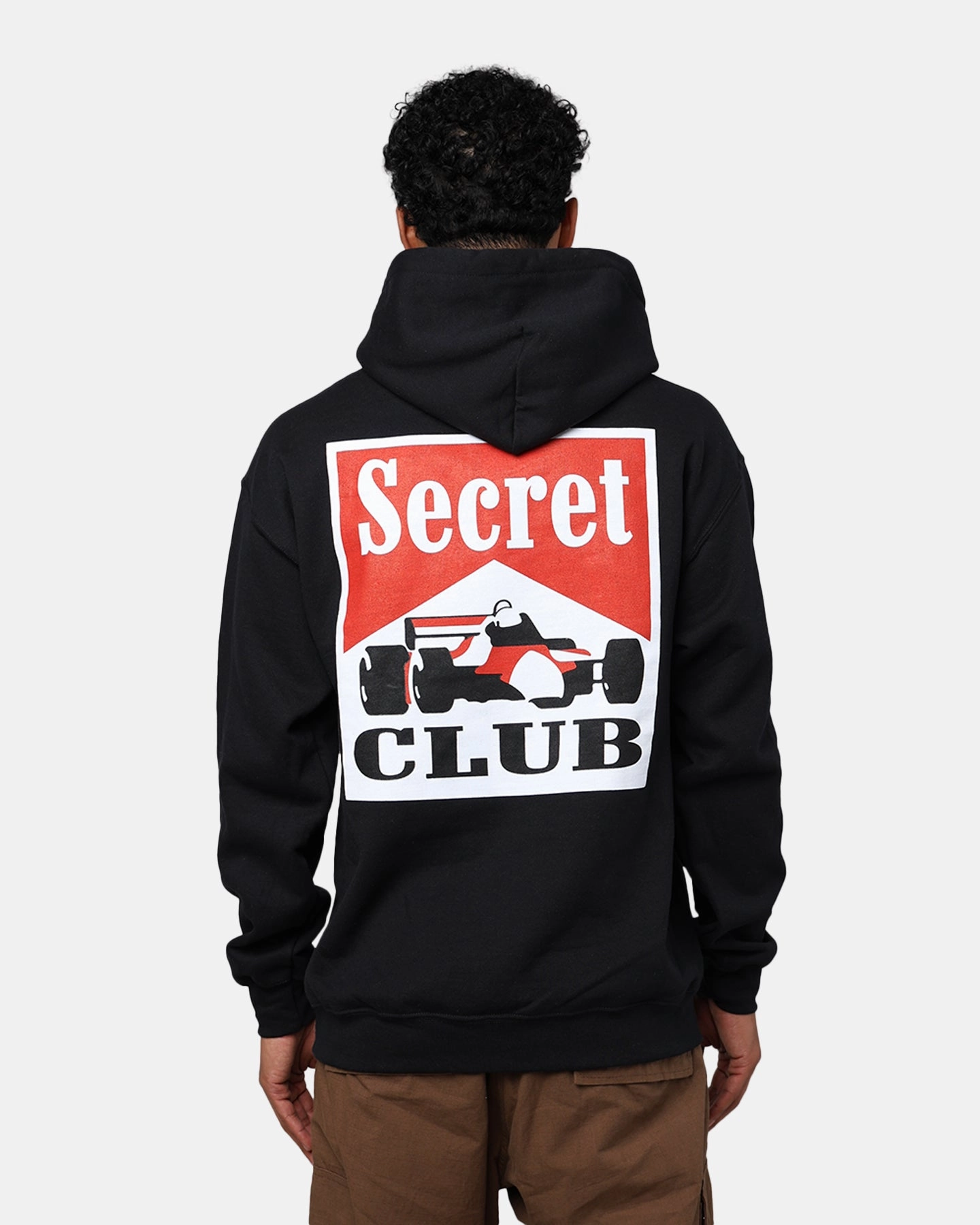 anti static Secret Club Racing Hoodie Black