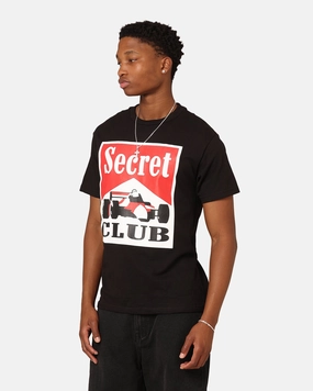 Soft Layering Everyday Essential Secret Club Racing T-Shirt Black