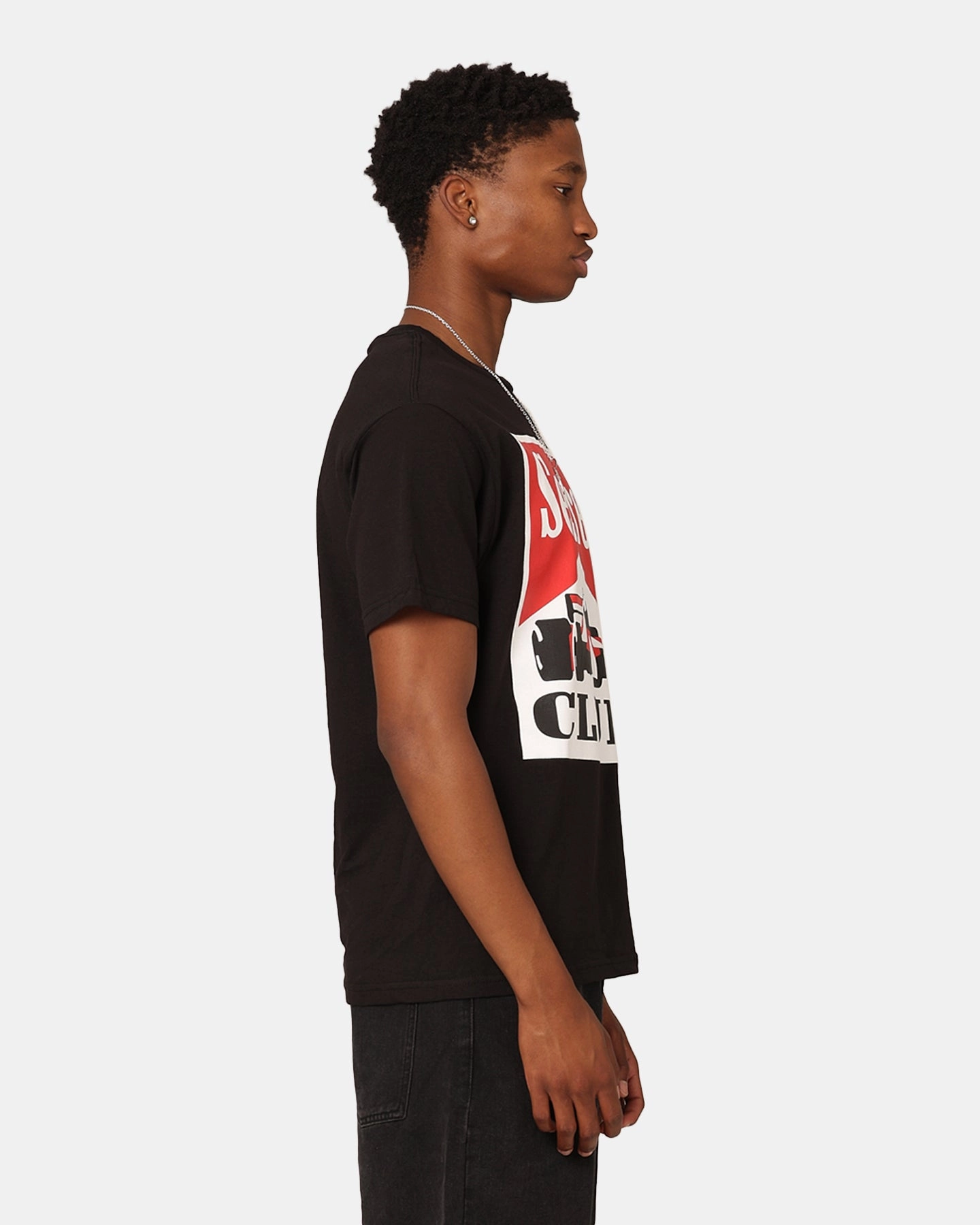 Secret Club Racing T-Shirt Black Flattering Shape All-Season Comfort Wear
