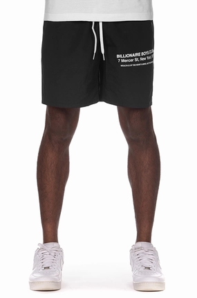 Billionaire Boys Club BB Mercer Shorts Geometric Pattern Layered Hem Detail