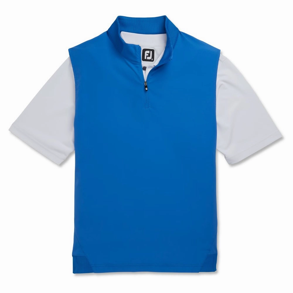 SoftTouch Surface Odor Blocking FootJoy Stretch Woven Knit Accents Golf Vest Royal - SS23 Men