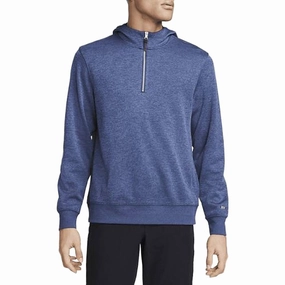 Layered Ventilation Nike Dri-FIT Hoodie Golf Pullover Midnight Navy/Brushed Silver - FW23 Men