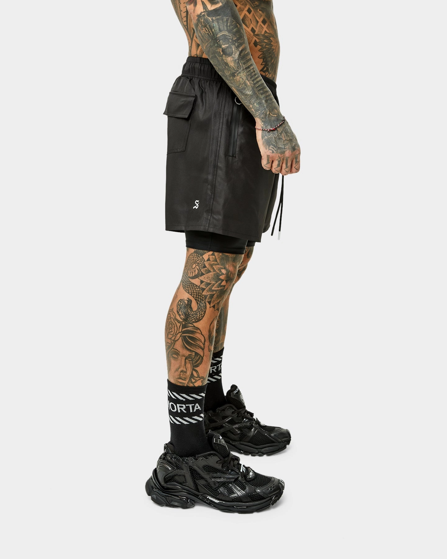 Weekend Outing Zero Bulk Packaging Saint Morta Icarus Athletic Shorts Black