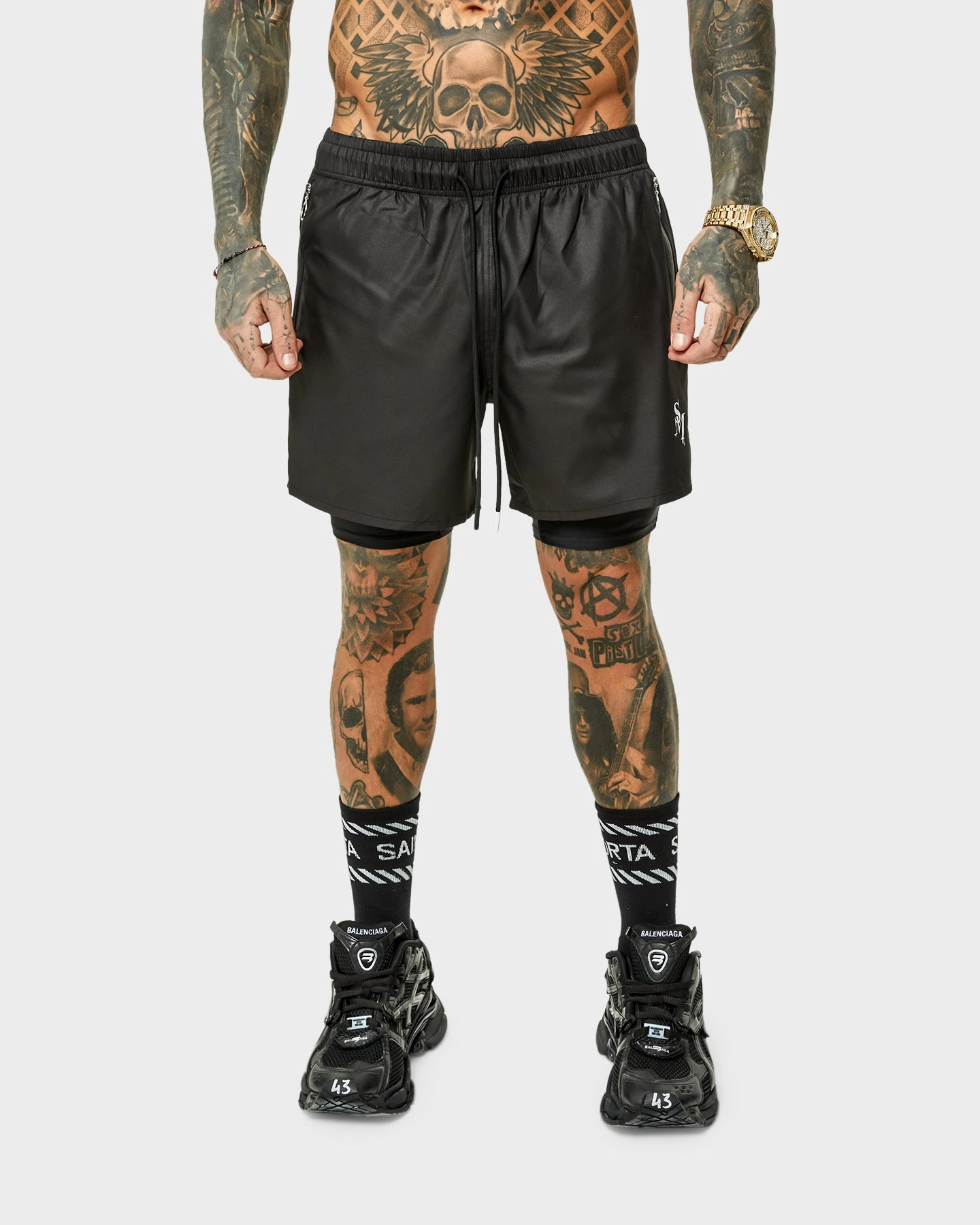 Saint Morta Icarus Athletic Shorts Black light feel
