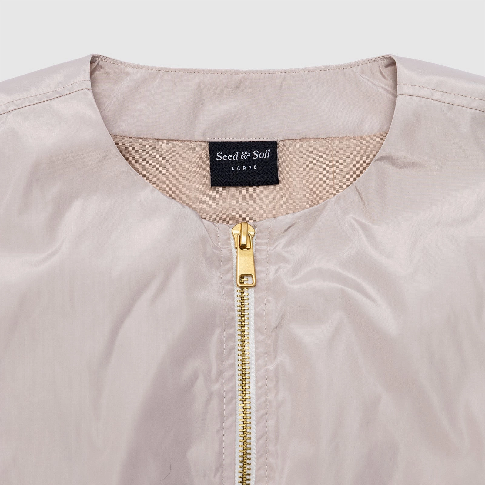 Layered Hem Design Fashion Forward Layer Seed & Soil Cropped Vest 'Beige'