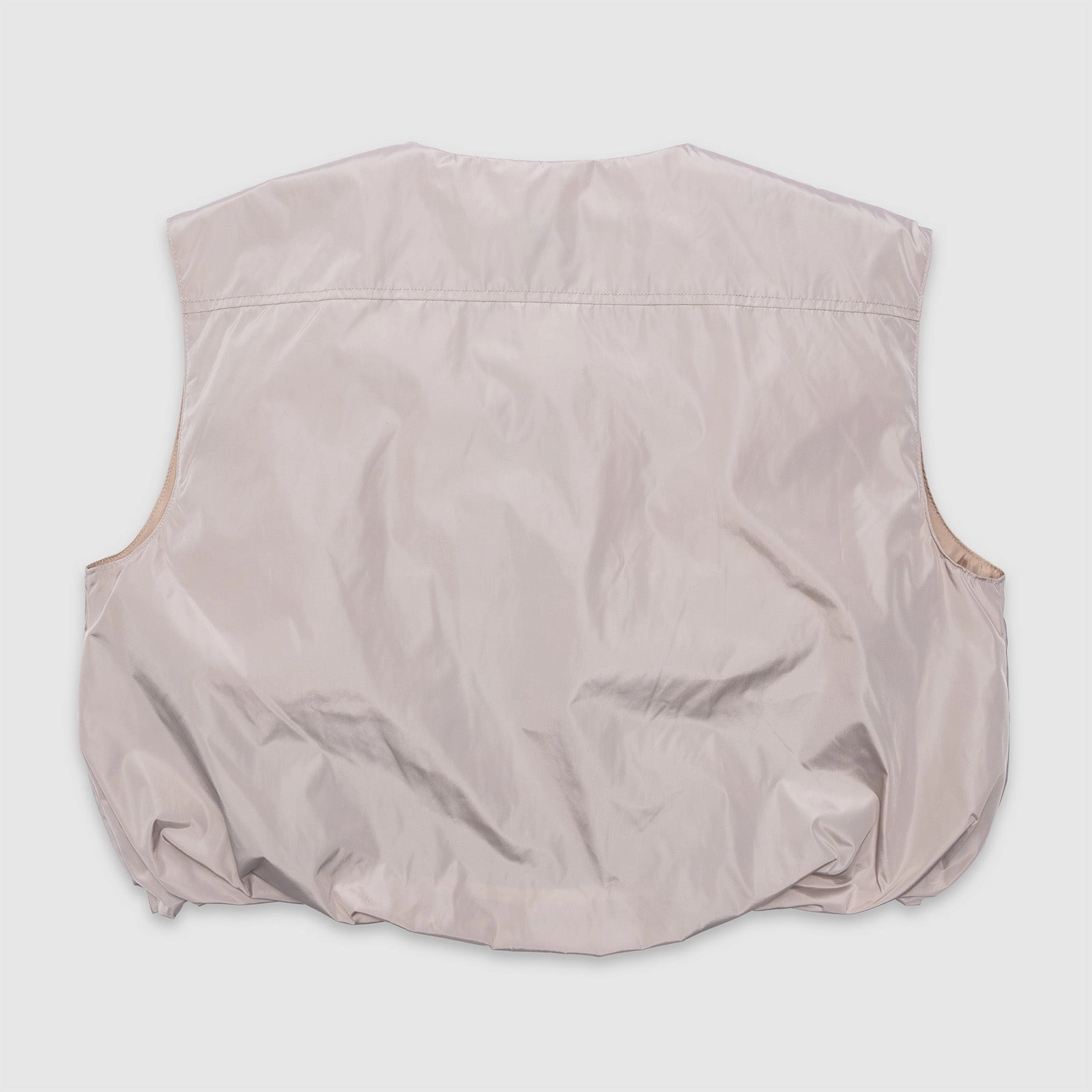 Seed & Soil Cropped Vest 'Beige' Hidden Ventilation Bold Statement