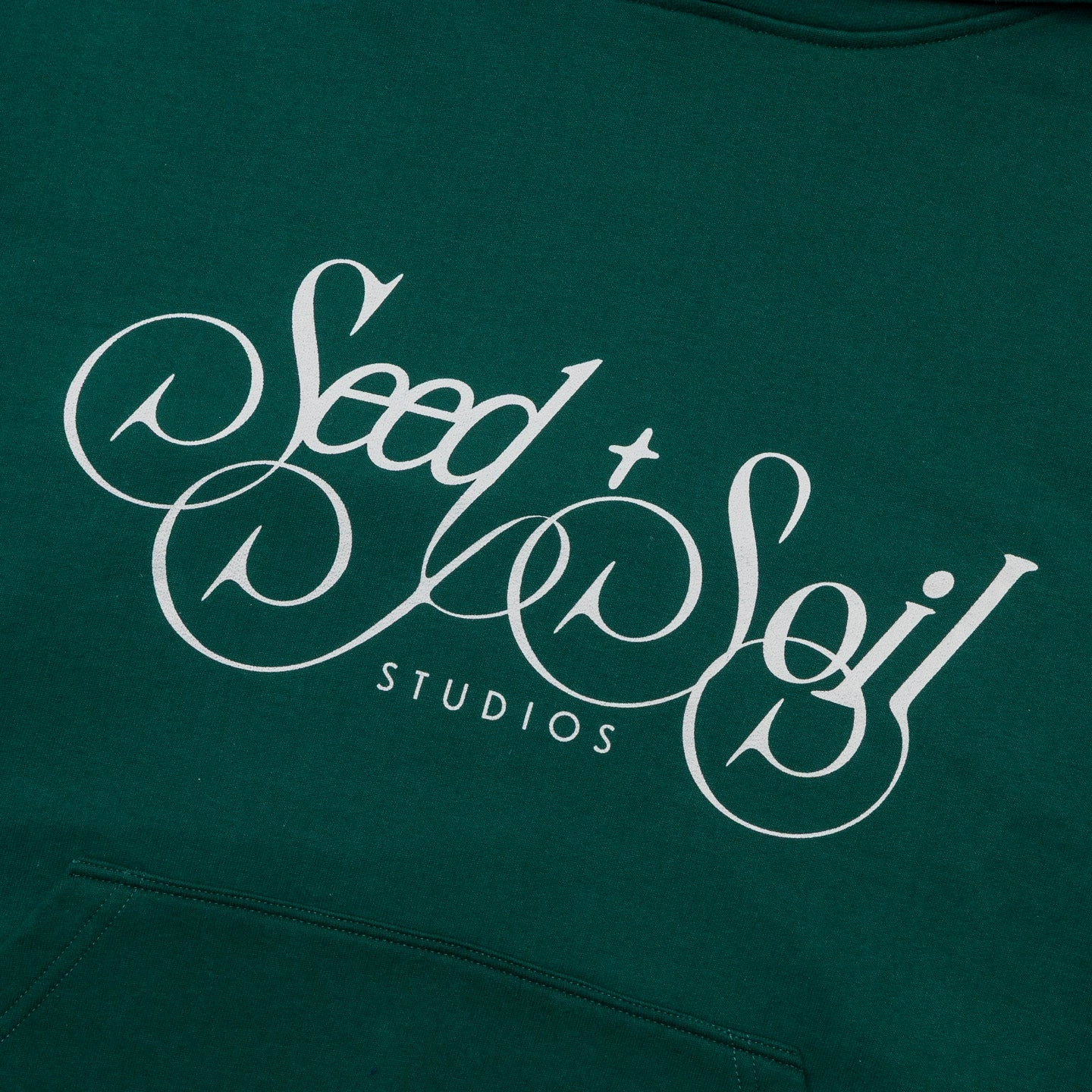 Seed & Soil Script Hoodie 'Green' Cold Ready Look OdorControlTreatment