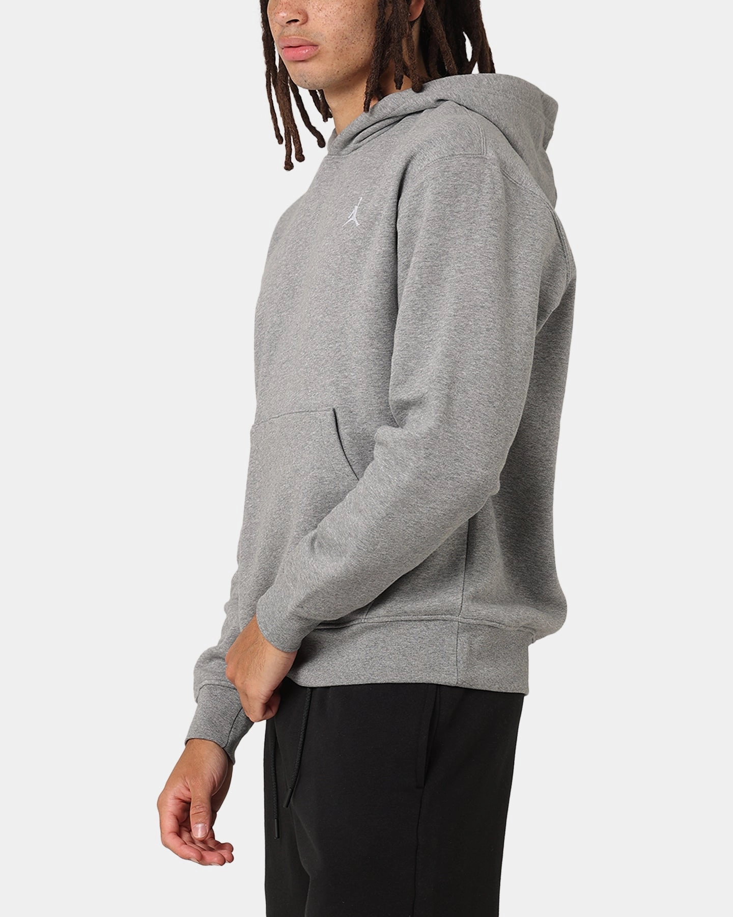 Jordan Brooklyn Fleece Pullover Hoodie Carbon Heather/White easy to repair