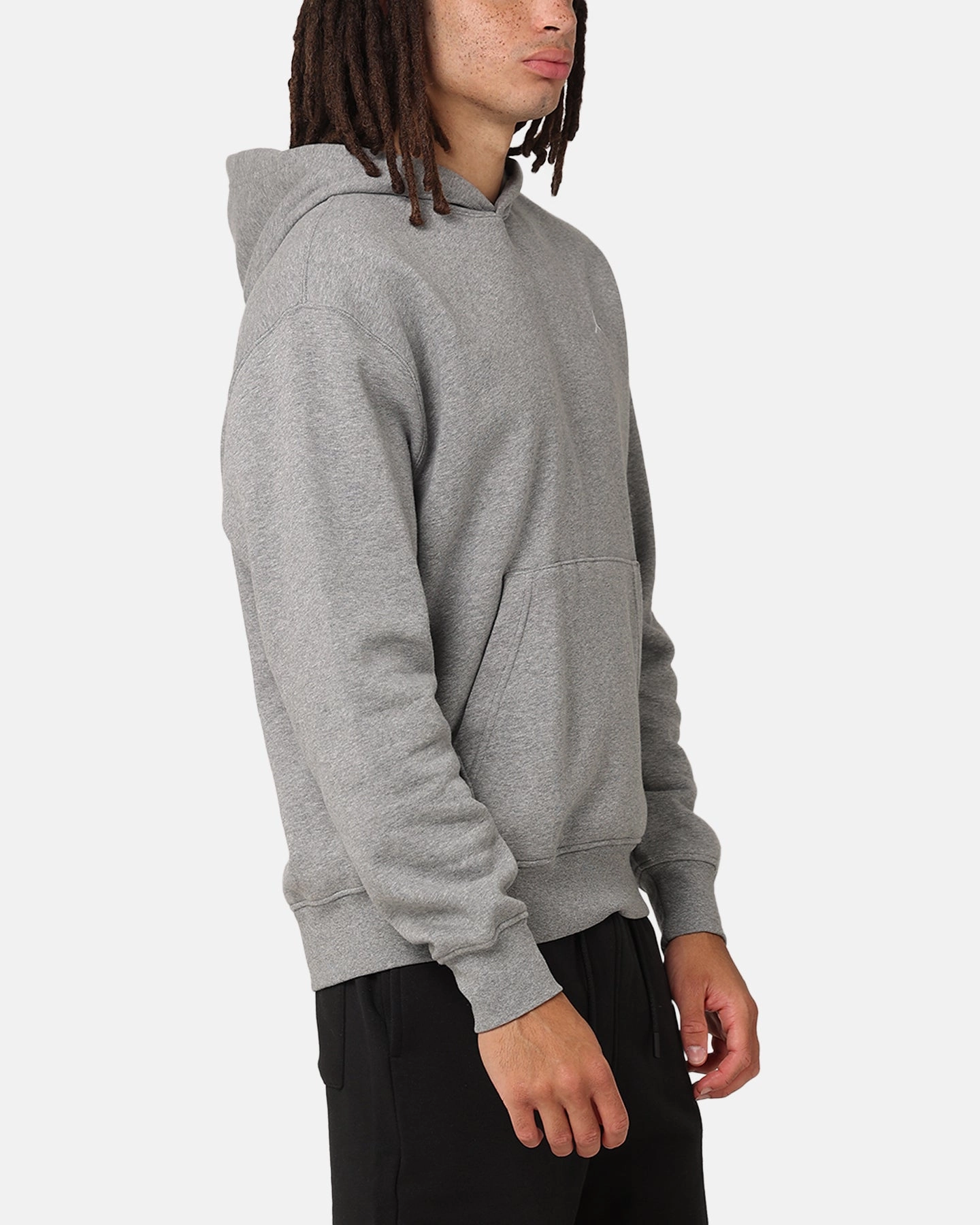 Logistics - friendly Jordan Brooklyn Fleece Pullover Hoodie Carbon Heather/White