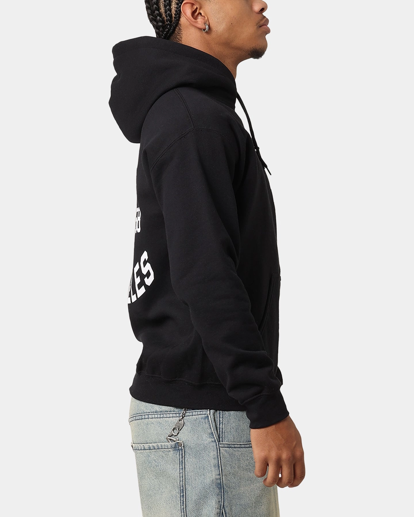 Majestic Athletic Los Angeles Dodgers Doyers Chest Hoodie Black surveillance mass production