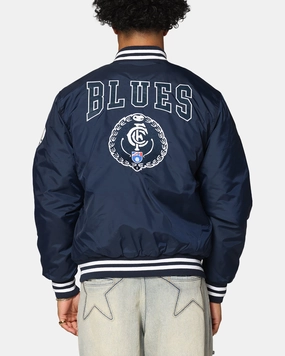 Mitchell & Ness Carlton Blues Team Bomber Jacket Navy Waterproof Shell spring season