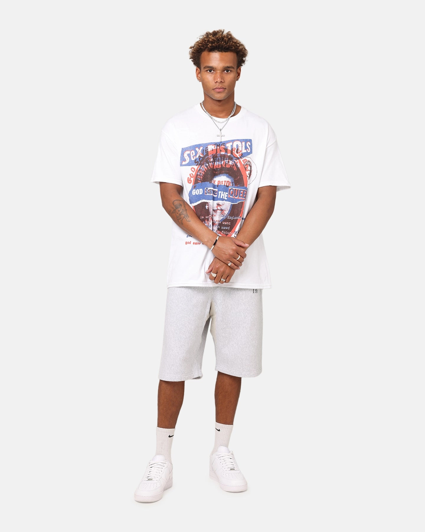 Breezy Design Sex Pistols Save The Queen T-Shirt White
