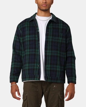 XXIII Darby Plaid Shacket Tartan Teflon Coated Fabric