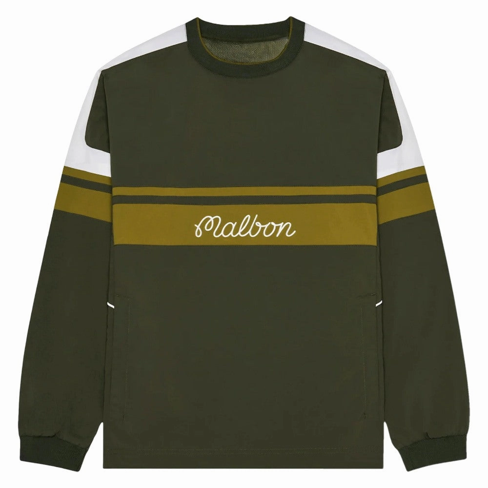 Secure Closure Systems Malbon Sportiva Nylon Popover Golf Jacket Cypress Green - SS25 Men