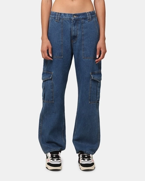 Modern Look Reinforced Pockets XXIII Women's Frankie Jeans Mid Blue