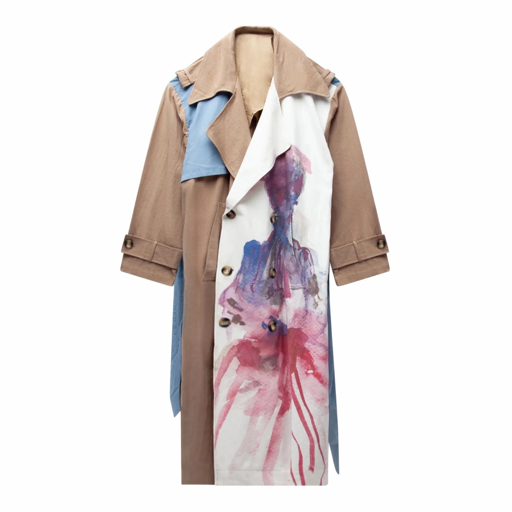Kidsuper Painted Girl Trench coat Office Wear