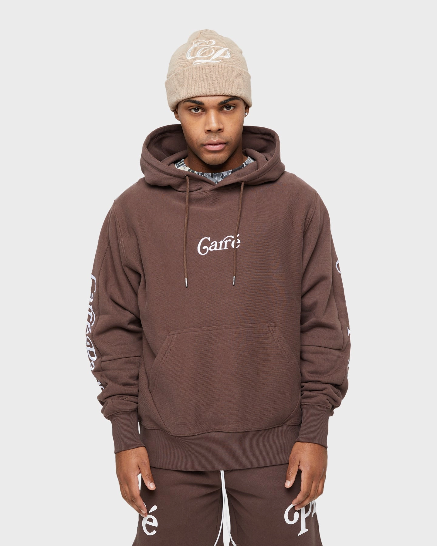 Carre Volle Hoodie Dark Brown Dispute