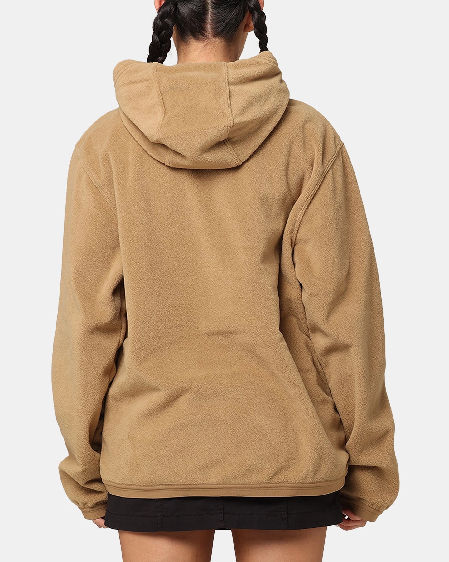 Nike Fleece Winter Pullover Hoodie Dark Driftwood/Black Weatherproof Seams Convertible Design