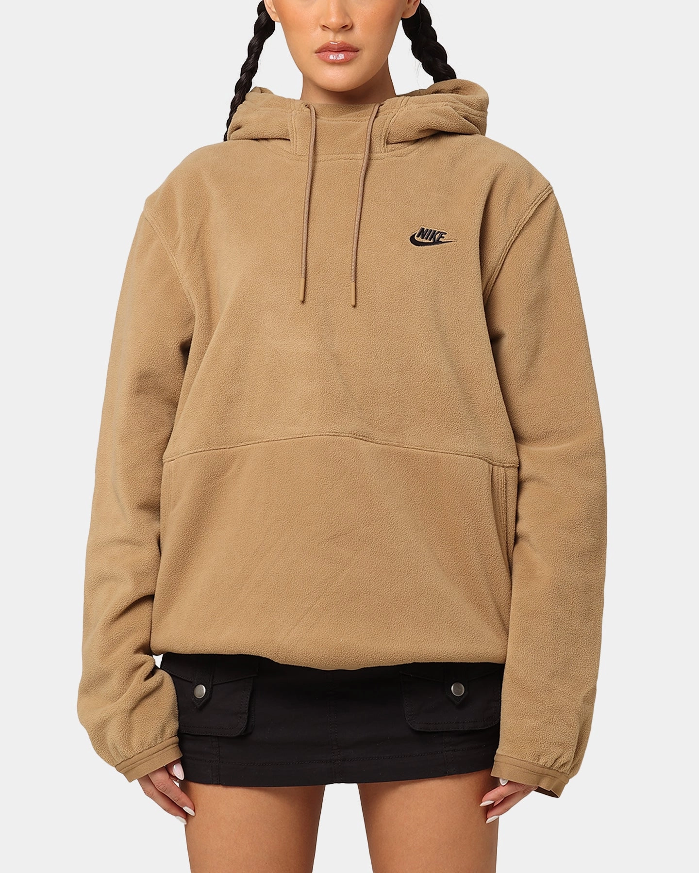 Functional Layer Nike Fleece Winter Pullover Hoodie Dark Driftwood/Black