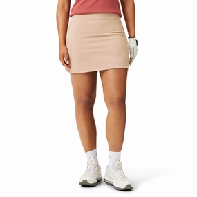 Crafted Detail Urban Edge Macade Kaya Flex Golf Skort Tan - SS25 Women