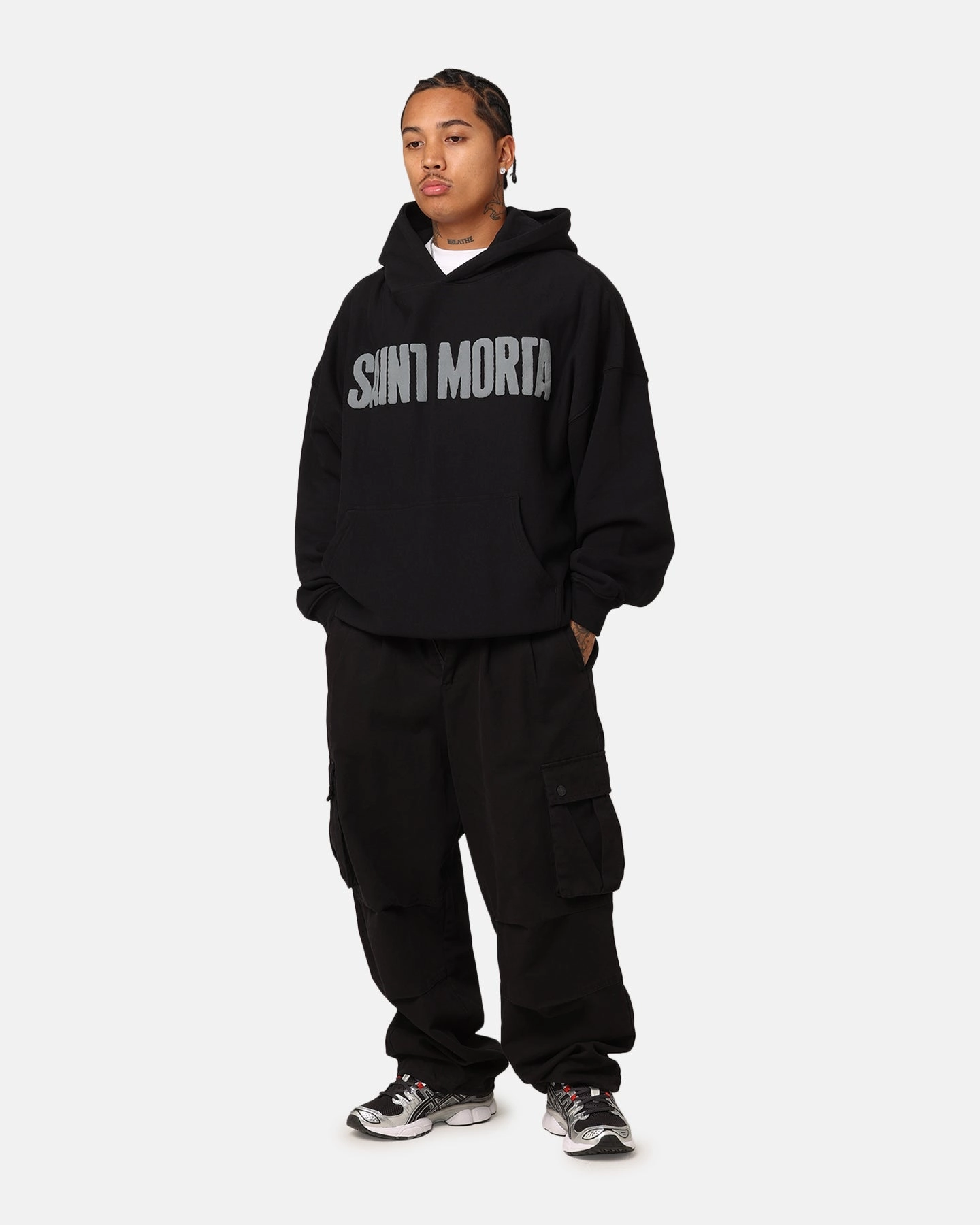 Saint Morta Ages Premium Hoodie Black Urban Protection