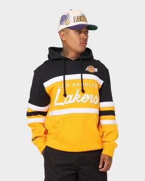 Spark Mitchell & Ness Men's Los Angeles Lakers Head Coach Hoodie Black
