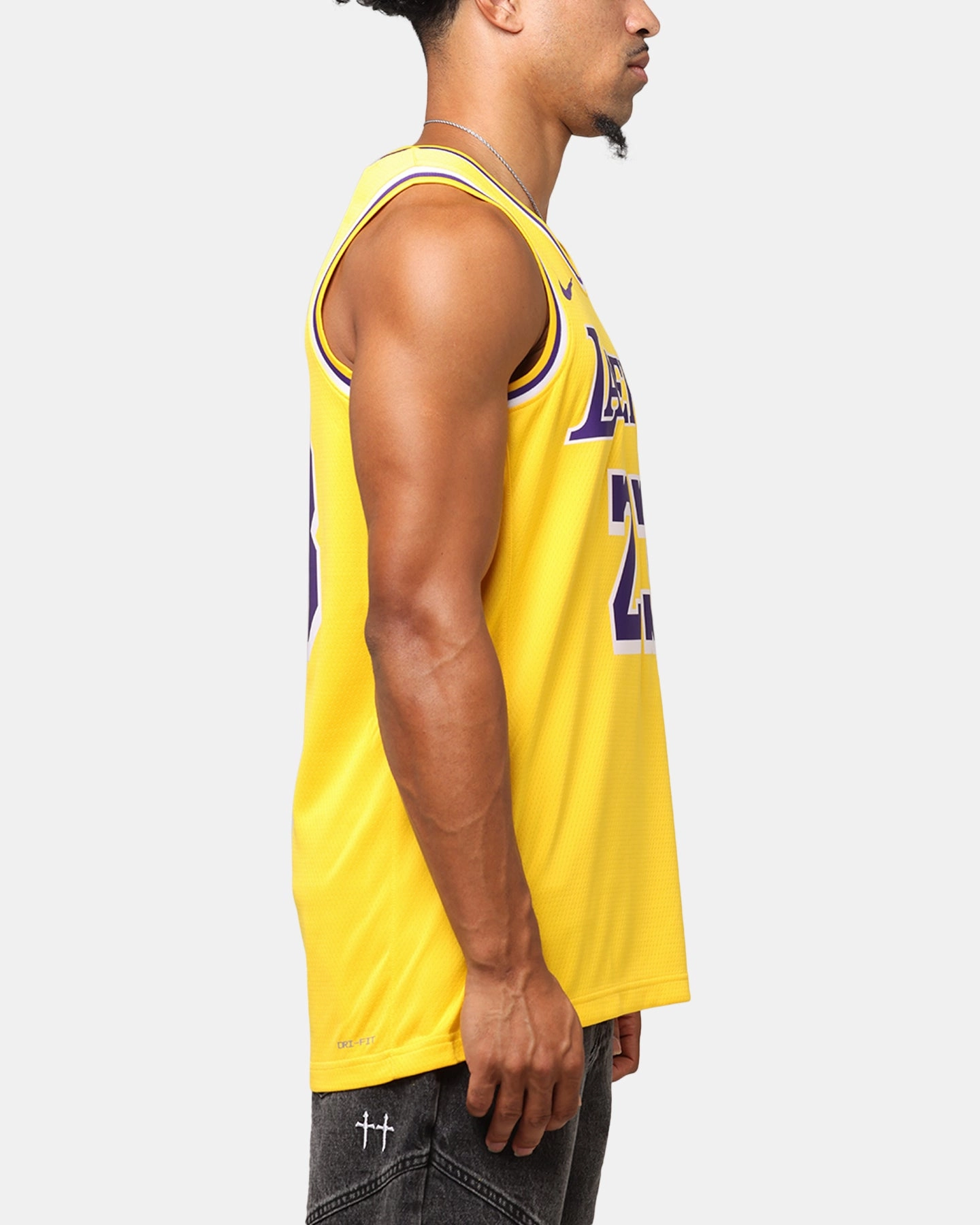 Athletic Silicone Grip Nike Los Angeles Lakers Lebron James Dri-FIT Swingman Jersey Amarillo