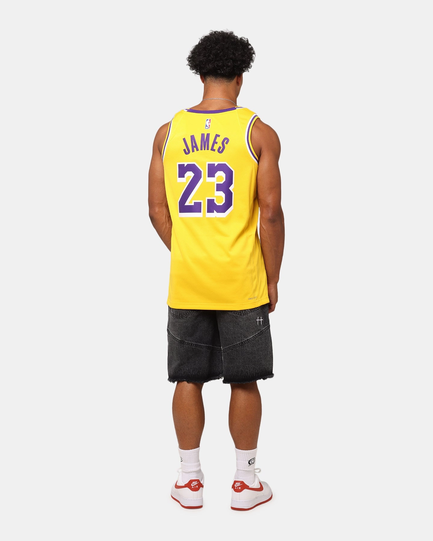 Hollow Core Fiber Nike Los Angeles Lakers Lebron James Dri-FIT Swingman Jersey Amarillo