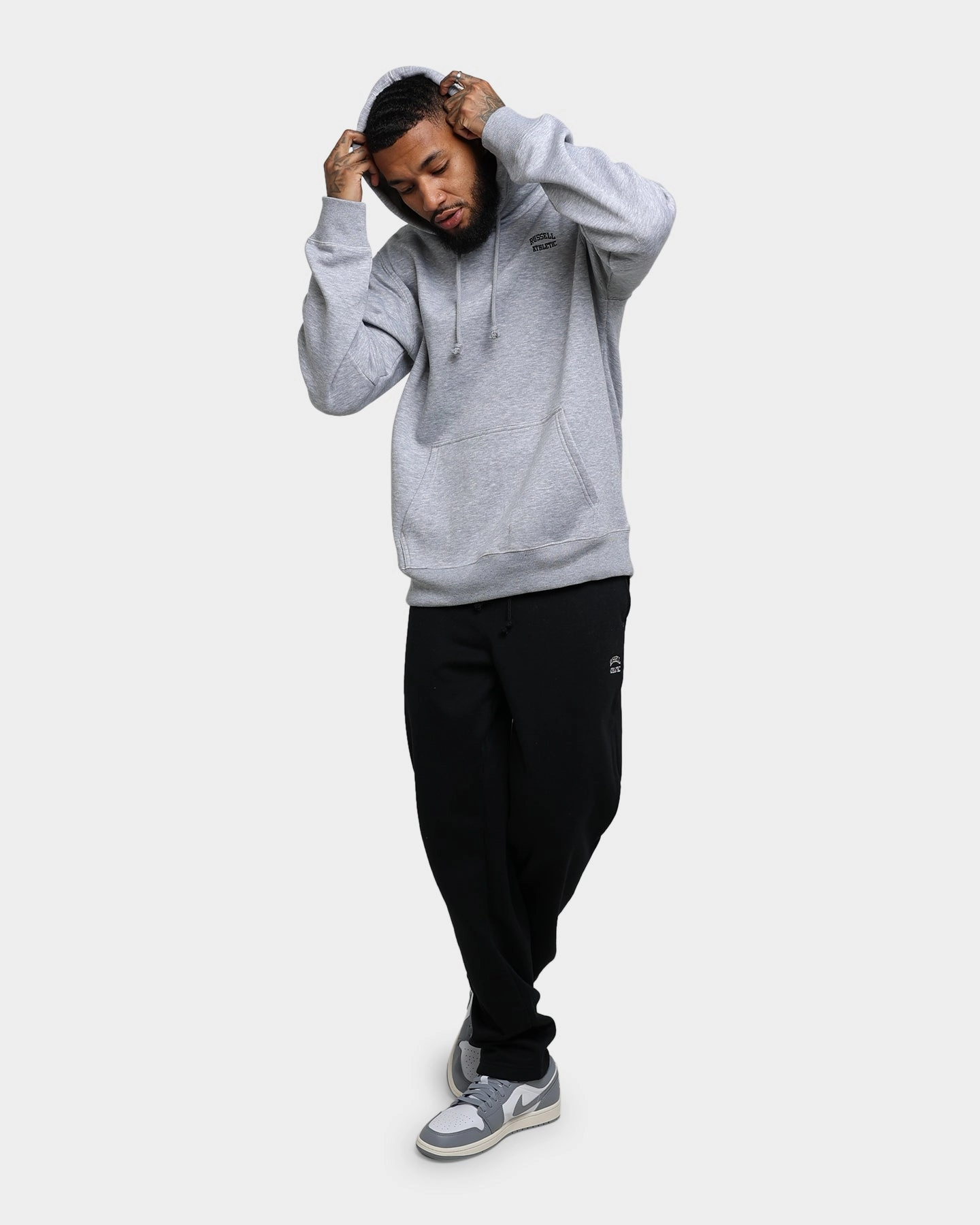 Viewpoint WeightDispersing Padding Russell Athletic Originals Small Arch Hoodie Grey Marle